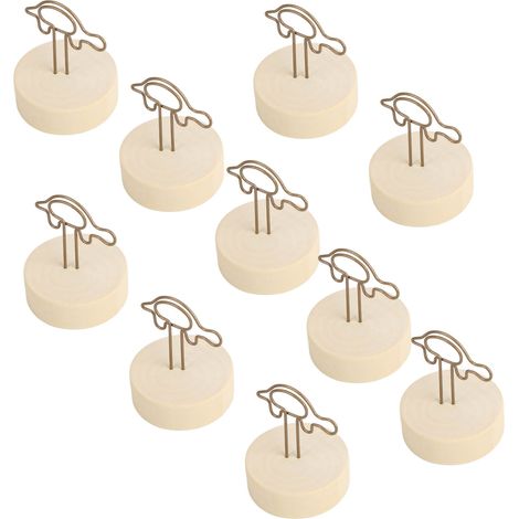 10 Supports de Table en Forme de Tortue avec Base en Bois pour Numéros de Table - Idéal pour Mariages et Événements (1/5)