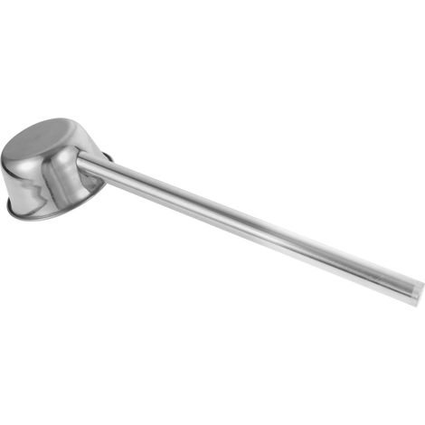 Poêle de cuisine en acier inoxydable, argentée, résistante à la chaleur (1/4)