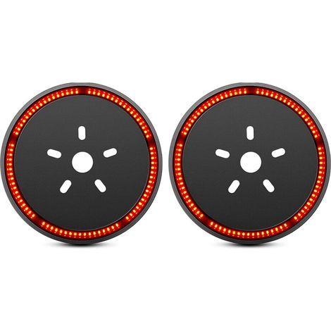 2X Feu de Freinage de Roue de Secours Feu de Roue 3èMe TroisièMe Feu de Freinage pour 2007-2018 JK JKU YJ TJ, Feu Rouge (1/2)