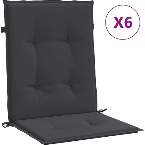 Maison Exclusive - Gartenstuhlauflagen für Niedriglehner 6 Stk. S (1/5)