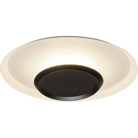 Plafonnier led 24w blanc mat et noir 1060lm 3000k ip20 - mantra - tina (1/4)