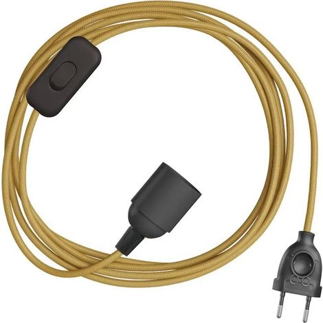Lámpara Creative Cables snakebis casquillo E27 cable textil 1.8m (1/3)