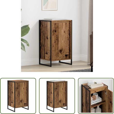 vidaXL Buffet industriel - Buffet Bois Ancien 43 x 36 x 75,5 cm Bois d'ingénierie (1/5)