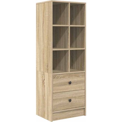 Buffet,Bahut,Haut Armoire Chêne sonoma 45,5 x 34 x 127 cm Bois d'ingénierie CFW77672 (1/5)
