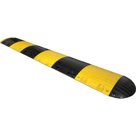 Ralentisseur en Caoutchouc Noir, Jaune RS PRO, 450mm ( Prix pour 1 ) (1/4)