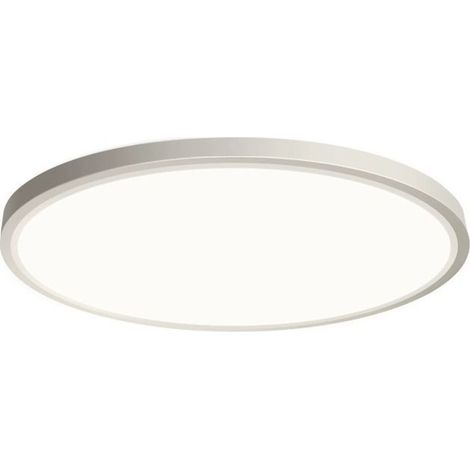 Plafonnier LED, diamètre 30 cm, 24 W, plafonnier moderne, blanc simple, non dimmable, pour chambre, couloir, sous-sol, balcon, (1/5)