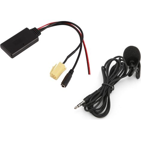 Adaptateur Bluetooth AUX avec micro pour Fiat 500, Grande Punto, Qubo et Fiorino, kit main libre voiture (1/5)
