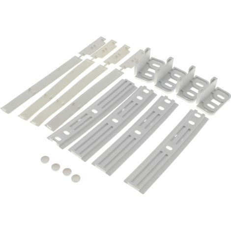 Glissières habillage pour réfrigérateur – Kit de supports et fixations – Compatible avec modèles 481231019131 et 697450480
