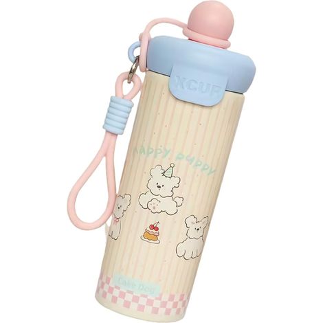Bouteille d'eau isotherme en acier inoxydable avec joint pour porte-gobelets et sacs de voiture - Bouteille d'eau isotherme en acier inoxydable pour garder les boissons chaudes ou froides pour le (1/5)