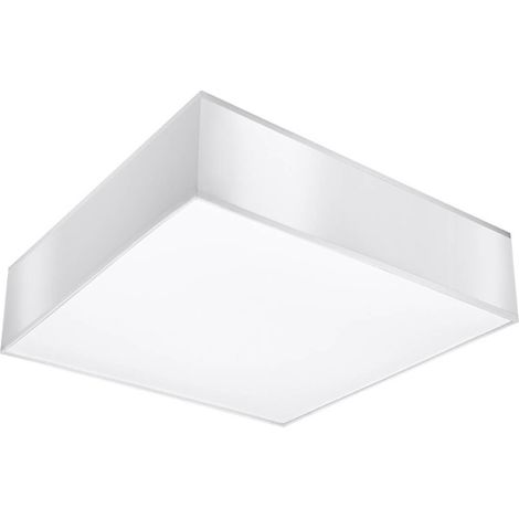 Lampada da soffitto quadrata, bianca, 55 cm, HORUS 4xE27 15W, SL.0922, Sollux Lighting (1/5)