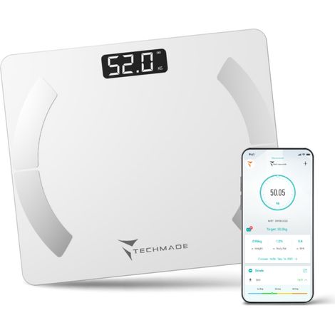 Techmade Bilancia Pesapersone Smart digitale 180kg bianca (1/4)