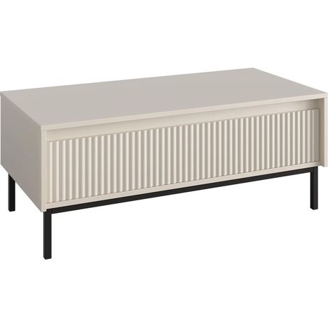 Mesa de centro Comfivo Delruva, Cachemira, 40x50x100cm, Diámetro: 0, Aglomerado laminado, Angular