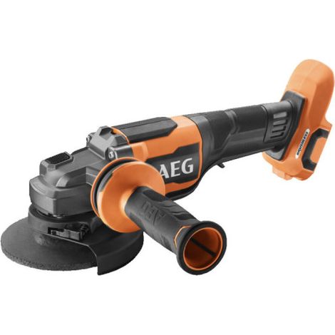AEG - Smerigliatrice "full safety" 125mm 18V BRUSHLESS, 9000 giri/min, impugnatura antivibrazioni, interruttore "dead man", avviamento graduale, freno a disco (senza batteria né caricabatteria) - BEWS (1/3)