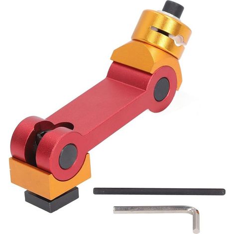 Carbure D'arrêt de Pièce à Usiner, Localisateur de Machine-Outil CNC à Angle Réglable, Outil de Rail de Guidage D'arrêt de Rail D'onglet, pour Fraiseuses à Bois Précises (1/5)