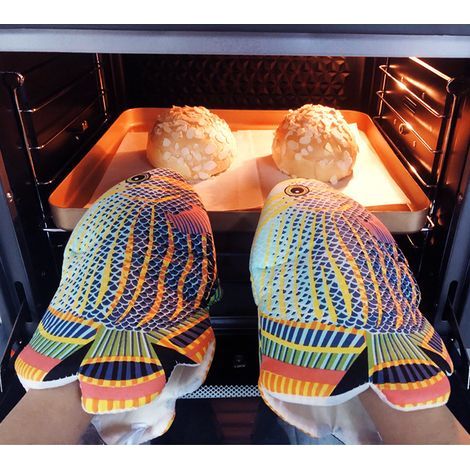 Guante para horno microondas resistente al calor y antideslizante (1/4)