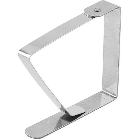 Pack di 6 morsetti tovaglia - foglio di Supporto Staffe regolabili tovaglia per la casa - Morsetti di acqua per il giardino - Morsetti tovaglia da tavola in acciaio inox (1/5)