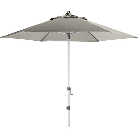 Doppler Sonnenschirm/ Kurbelschirm "Expert 280 Auto Tilt" 280 cm, hellgrau, Bezug aus 100% Polyester, Gestell aus Aluminium, 7,1 kg Sonnenschirm / Kurbelschirm "Expert 280 Auto Tilt", hellgrau, Ø 280