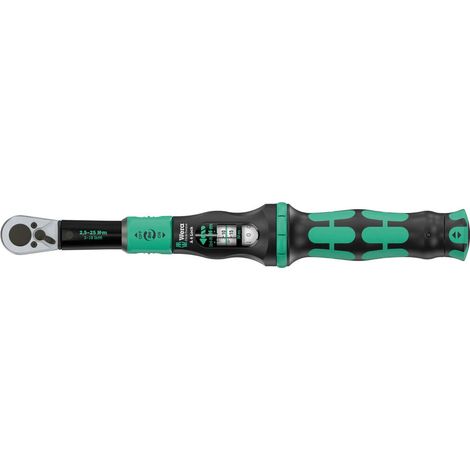 Llave  dinamométrica  Click-Torque  Lock  A  6  1/4  pulgadas  2,5-25  Nm  WERA (1/5)