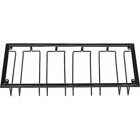 Porte-Verres - Support Suspendu Pour Verres à Vin - 6 Rails - 60 X 22,5 X 5,5 Cm - Convient Sous Armoires Cuisine Bar - 1 Pièce