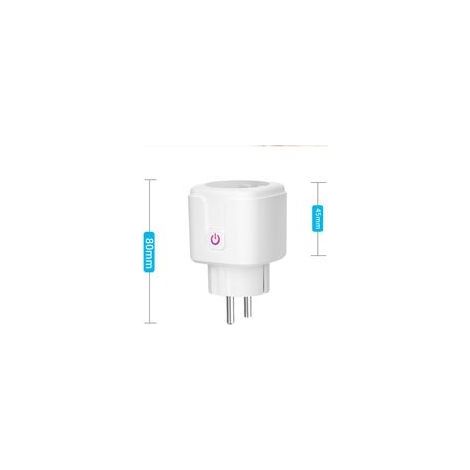Prise Connectée WiFi, Lot de 2 Prise Intelligente Compatible avec Alexa, Google Home et Smart Life, Prises Programmables WiFi avec Contrôle à Distance, Contrôle Vocal et Fonction de Temps (1/4)