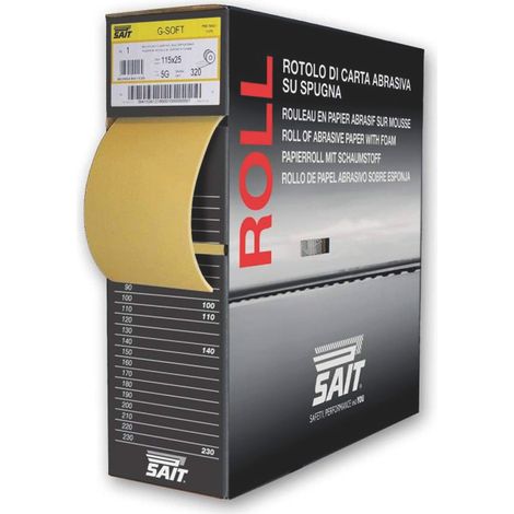 Sait CARTA ABRASIVA RI-SAITAC-SOF 5G mm. 115x25 mt.  grana 150