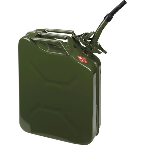 BIDON METÁLICO 20L.(JERRYCAN)+BOCA FLEX. (1/5)