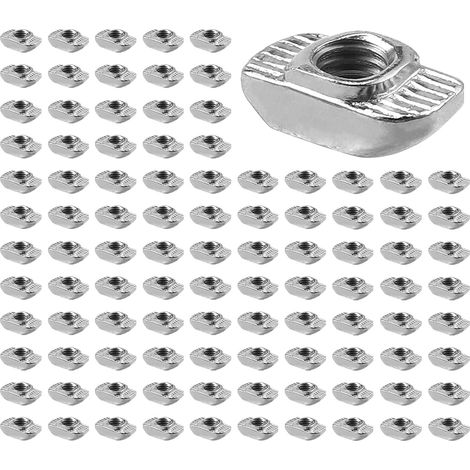 100PCS Écrous à T M6 Écrou pour Profilé 30 Rainure 8mm (1/5)
