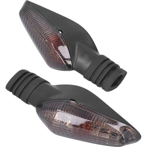12-V-Blinklicht, gelb, kompatibel mit Ducati Monster 695, 696, 796, 797, 821, 1100 S, EVO und 1200, schwarze Linse (1/5)