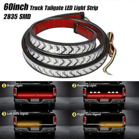 Barre lumineuse LED 40" pour hayon de camion avec clignotants arrière, feux de freinage et clignotants dynamiques (1/5)