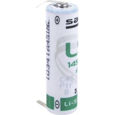 Saft 14500 CLG Batteria speciale Stilo (AA) terminali a saldare a U Litio 3.6 V 2600 mAh 1 pz.