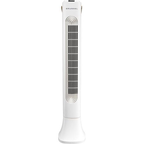 Grunkel-Ventilator de tower 50w 3 speed w/ timer white