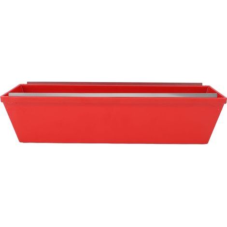 Bac à boue pour cloisons sèches de 14 pouces, avec bords cisaillés, plateau de plâtre en plastique ABS pour mélanger la peinture au mortier de ciment.