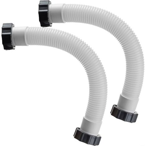 Confezione da 2 tubi flessibili per pompa filtro a sabbia per piscina, tubo di interconnessione con dadi per Intex, sistema di salamoia per pompa filtro da 16" e filtro a sabbia, per piscina