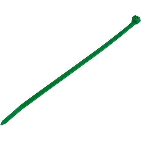 Lot de 100 serre-câbles 4,8 mm x 200 mm, diamètre de serrage de 3 à 50 mm, vert (1/2)