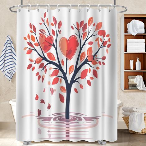 Rideau de bain 180x180 original polyester pour salle de bain pour une déco moderne (1/5)