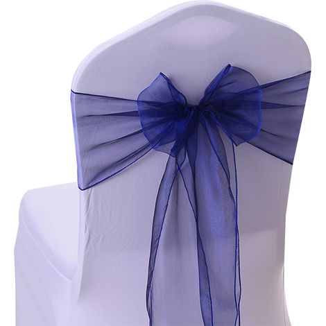 Lazo Para Silla Organza - 20 Unidades - 17 Cm X 275 Cm - Decoración Para Bodas, Banquetes Y Eventos (1/5)