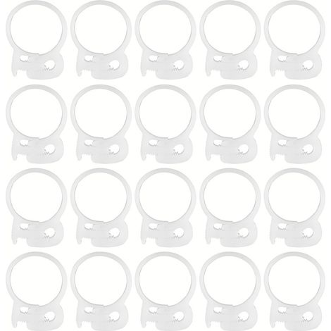 Collier de serrage plastique M90 x20, clips à cliquet pour câbles et tuyaux de 26,9 à 29,8 mm (1/5)