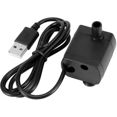 1 x Câble USB Pompe à Eau, Matériau ABS Durable, Pour Fontaine Intérieure, Hydroponie, Aquarium, Décoration Micro Paysage (1/5)