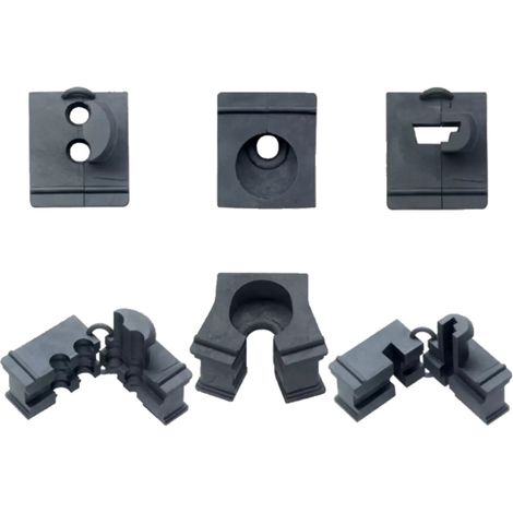 murrplastik Kabeldurchführungstülle KDT/ZE 2x6 schwarz 10 Stk