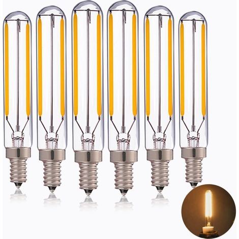 SEPSHA 2W LED-Röhrenlampe, T20/T6 Edison LED-Pendelleuchte, 20W Ersatz für Glühlampe, warmweiß (2700K), Vintage-E14-Sockel, nicht dimmbar, 5er-Pack (1/5)