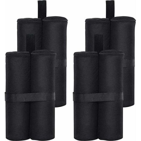 Set of 4 heavy-duty, double-stitched industrial gazebo sandbags, suitable for tents and pop-up canopies. Includes weighted leg bags. (1/5)