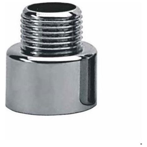 Rallonge Réductrice 1/2 Pouces à 3/4 Pouces - Chrome - Pour Raccordement Tuyau Eau Chaude Froide - 1 Pièce