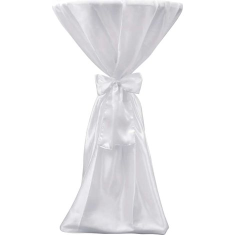 Maison Exclusive - 2 manteles blancos de 80 cm con lazo (1/5)