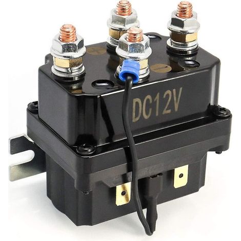 Interruptor magnético de relé para cabrestante de 12 V y 250 A, adecuado para cabrestantes automáticos/multiusos de vehículos de 3000 a 5000 lb. (1/5)