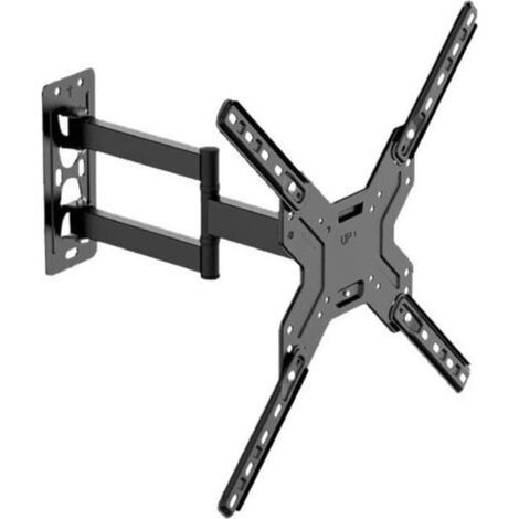 Support mural pivotant pour téléviseur, compatible avec la plupart des téléviseurs plats et incurvés de 26 à 60 pouces, rétractable, jusqu'à VESA 400 x 400 mm, capacité de charge 30 kg (1/5)