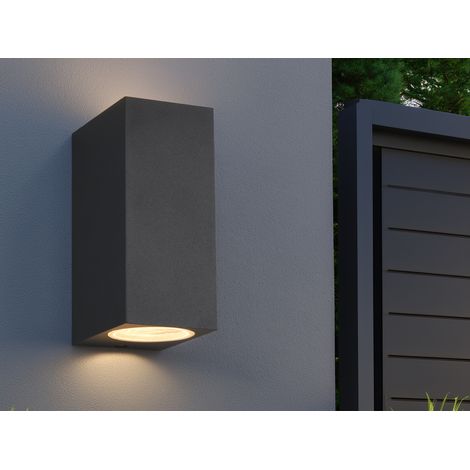 Trio Leuchten Außen-Wandleuchte Roya GU10 anthrazit Up- & Downlight Wandleuchte (1/5)