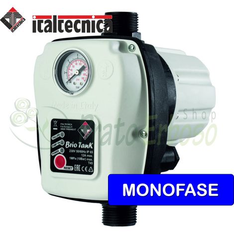 Brio Tank - Interruptor de flujo de presión con reinicio automático
