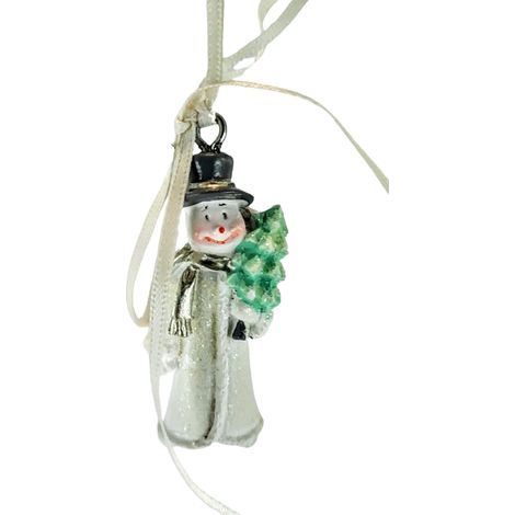 Colgante de muñeco de nieve navideño de 5 cm (1/3)