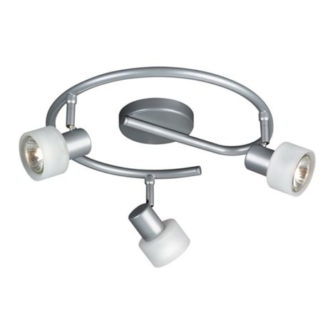 ZEST Plafoniera alluminio con vetro bianco