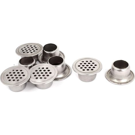 8 Baustoffe Stück 15mm Rund Edelstahl Lüftungsgitter Belüftungsgitter Türen Lüftung Gitter (1/3)